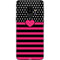 Polka Dots and Stripes Heart in Pink Galaxy S9 Skin